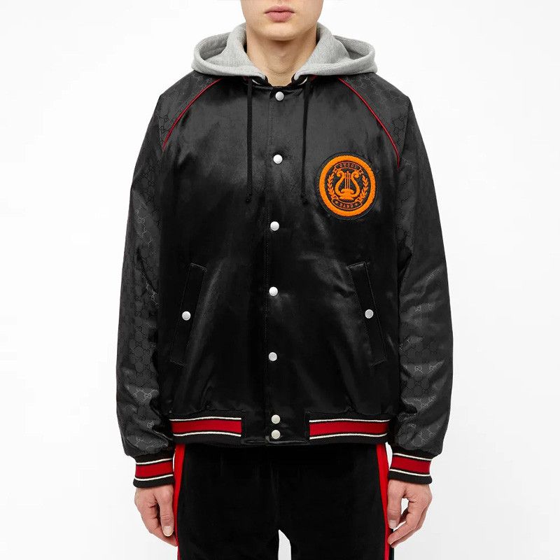 Gucci Gucci GG Lyre Patch Hooded Bomber Size 46 Size US S / EU 44-46 / 1 - 12 Thumbnail