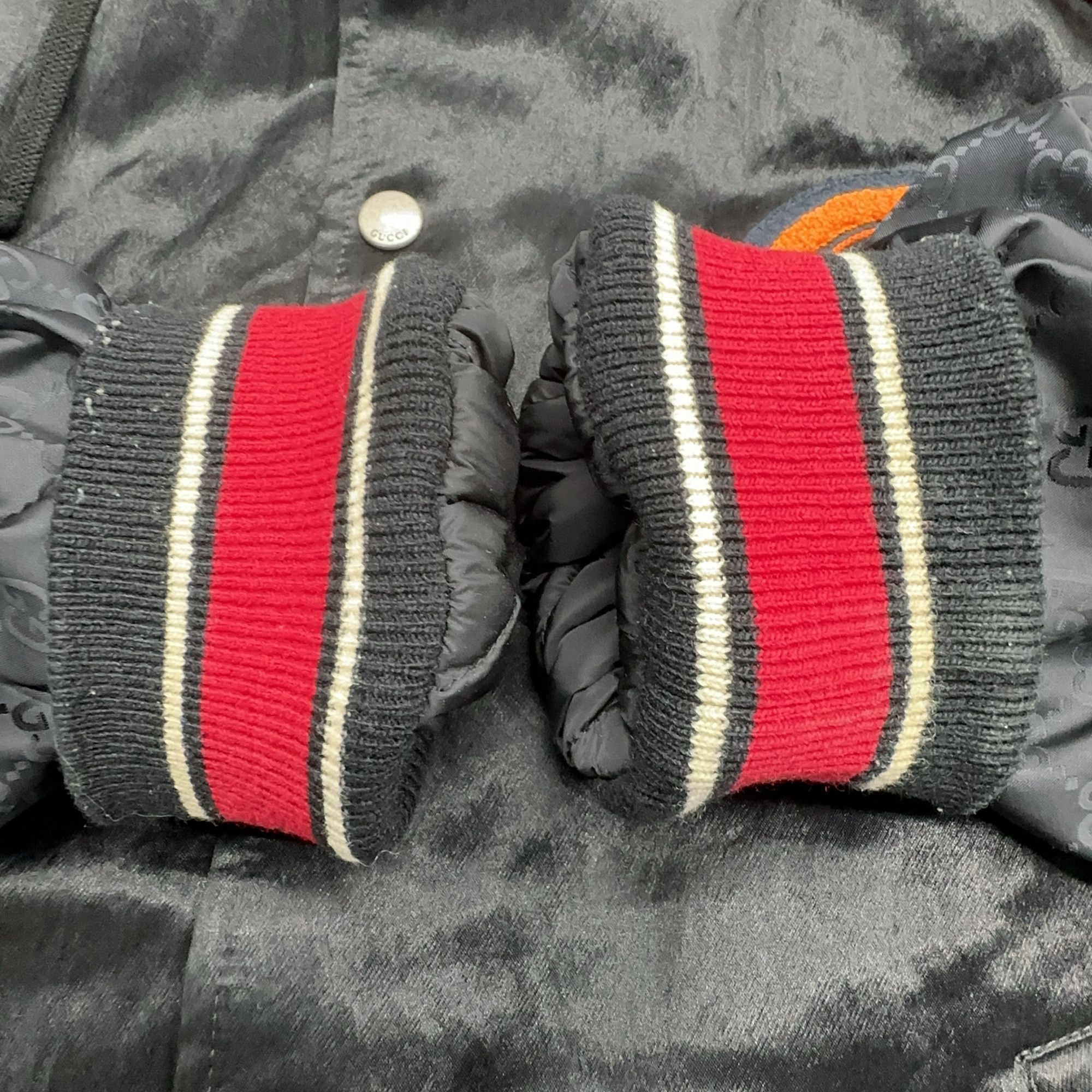 Gucci Gucci GG Lyre Patch Hooded Bomber Size 46 Size US S / EU 44-46 / 1 - 7 Thumbnail