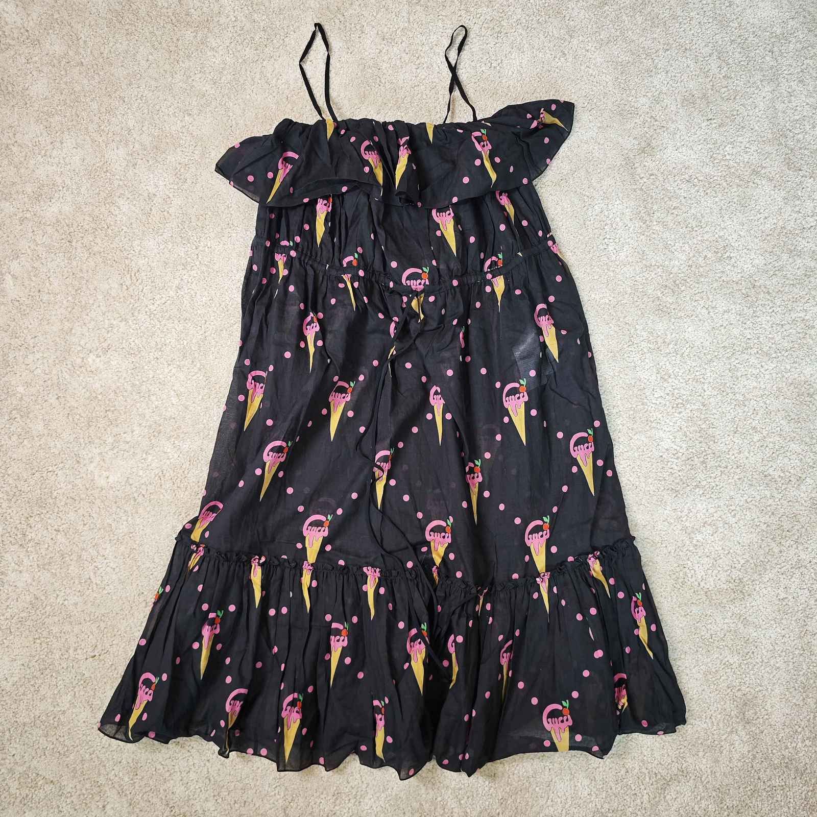Gucci Gucci Ice Cream Print Midi Dress IT 40 Size S / US 4 / IT 40 - 2 Thumbnail