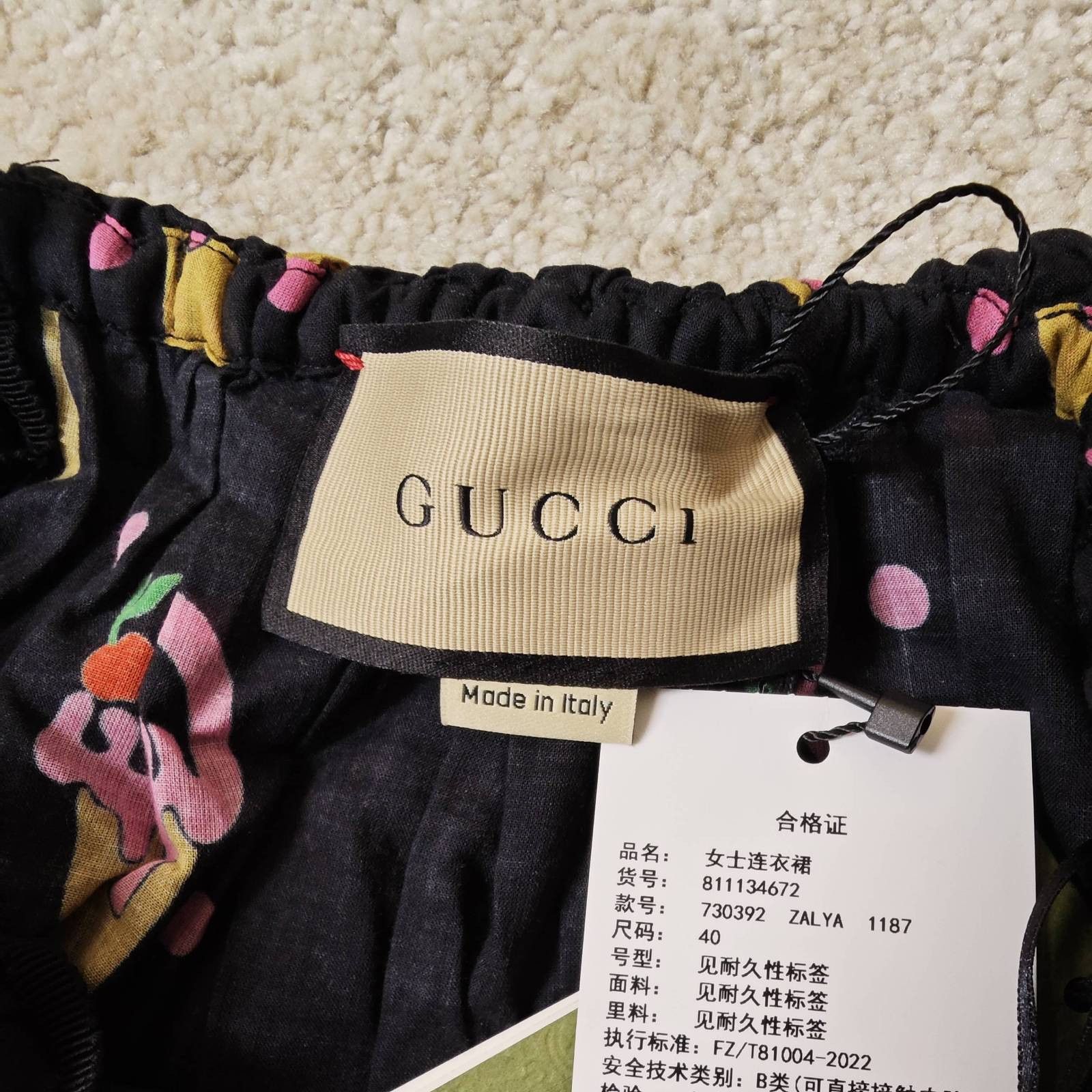 Gucci Gucci Ice Cream Print Midi Dress IT 40 Size S / US 4 / IT 40 - 3 Thumbnail