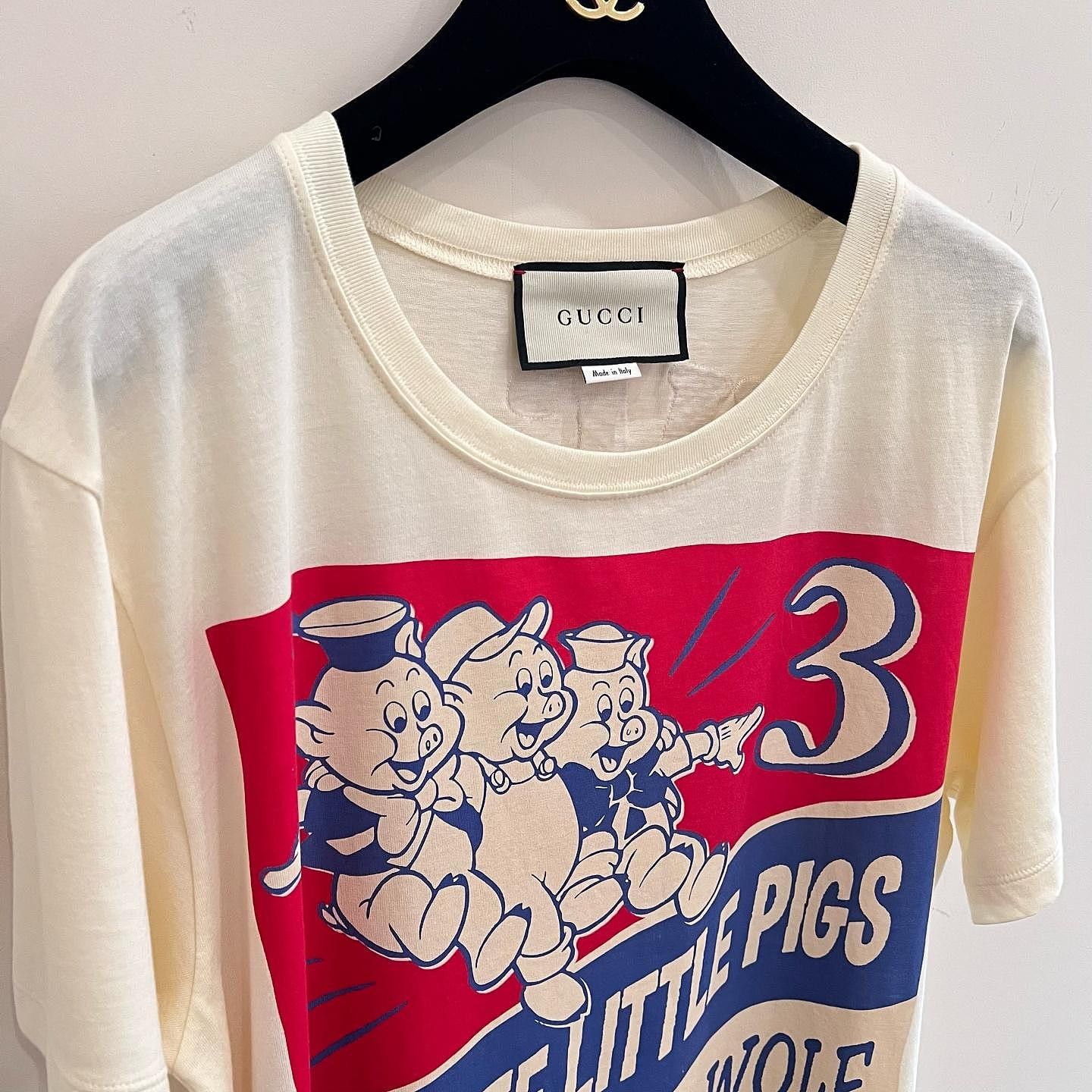 Gucci Gucci Three Little Pigs Graphic T-Shirt Size S Size US S / EU 44-46 / 1 - 5 Thumbnail