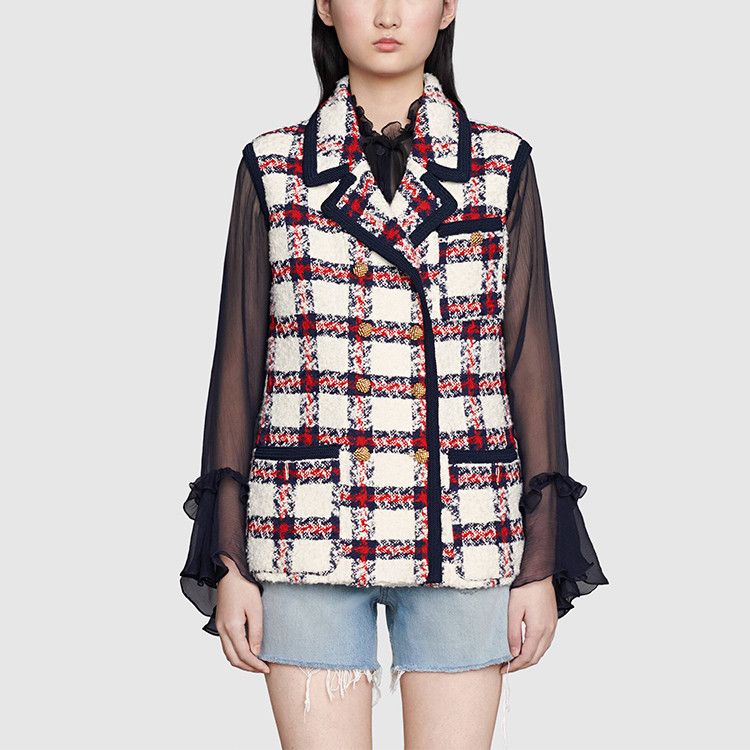 Gucci Gucci Plaid Tweed Vest Size 40 Size S / US 4 / IT 40 - 9 Thumbnail