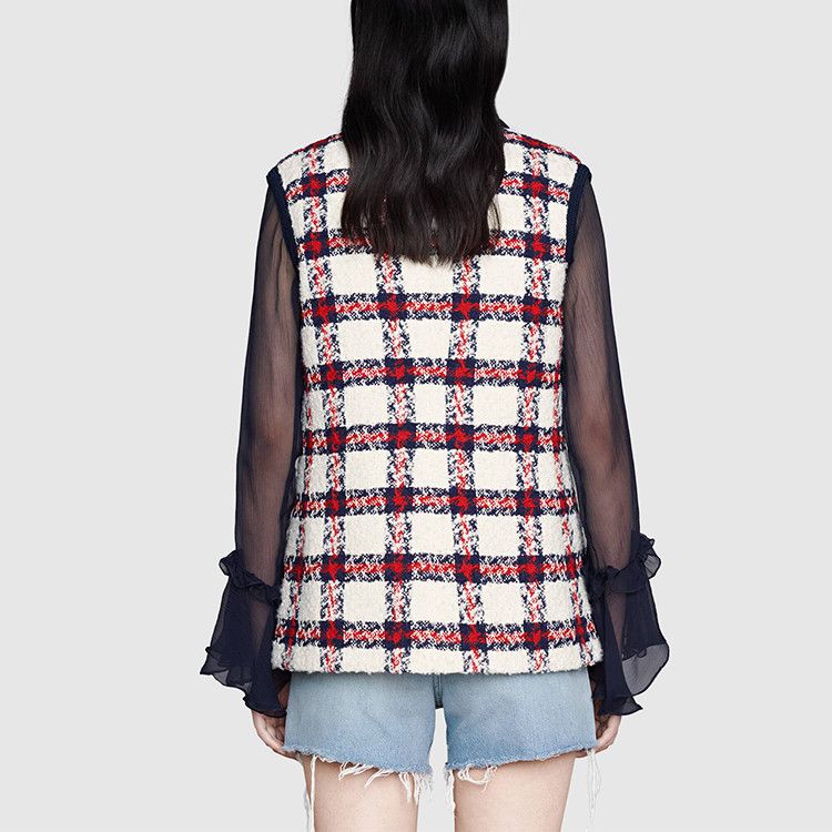 Gucci Gucci Plaid Tweed Vest Size 40 Size S / US 4 / IT 40 - 10 Thumbnail