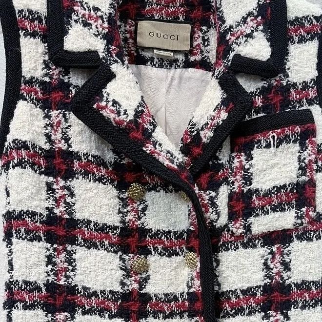 Gucci Gucci Plaid Tweed Vest Size 40 Size S / US 4 / IT 40 - 6 Thumbnail