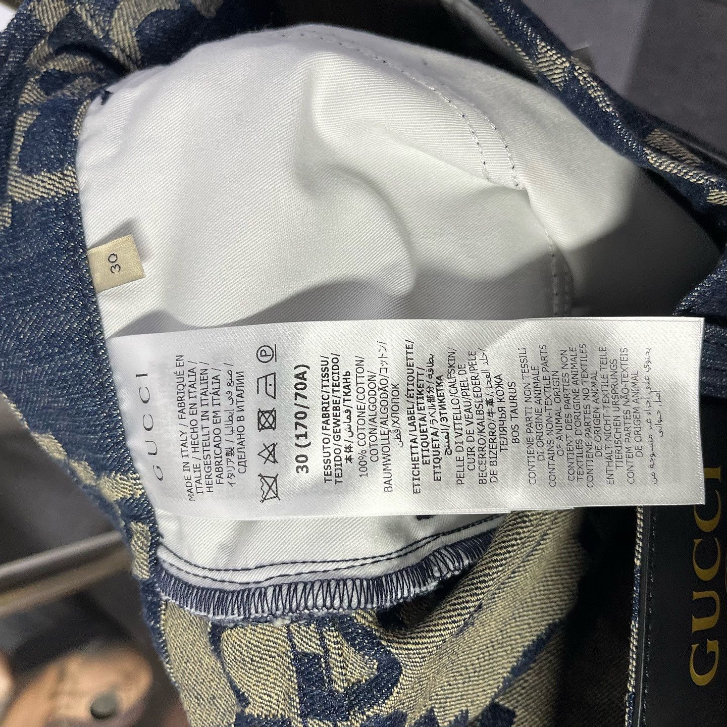 Gucci Gucci GG Monogram Denim Shorts Size 30 Size US 30 / EU 46 - 4 Thumbnail