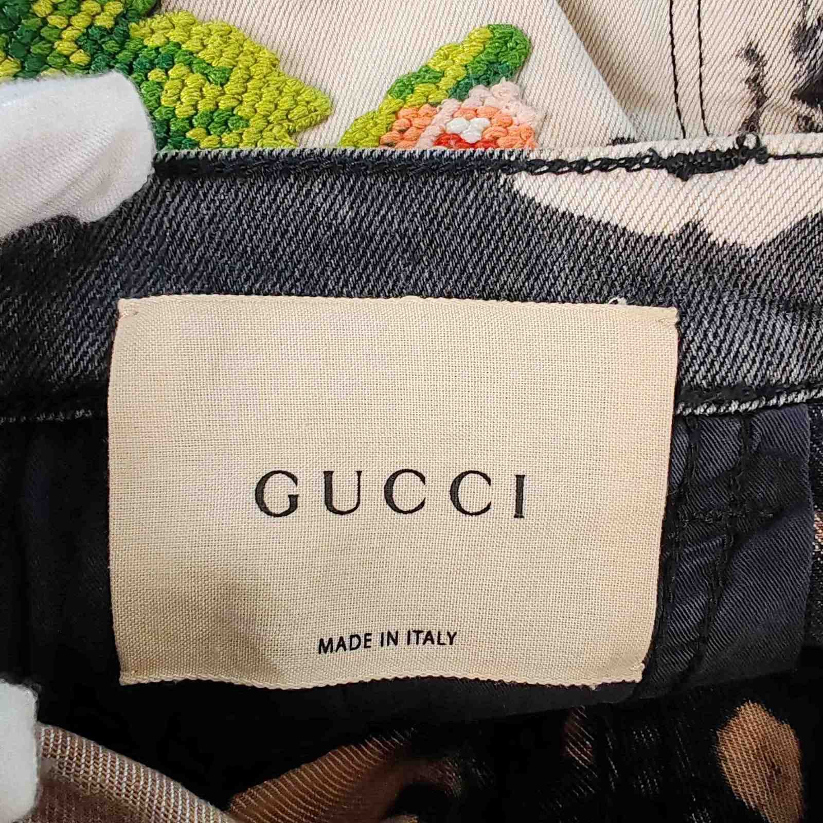 Gucci Gucci Tiger Flower Jeans Size 24 Size 24" / US 00 / IT 34 - 3 Thumbnail