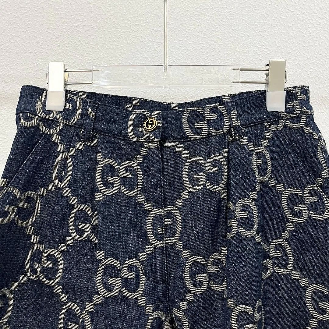 Gucci Gucci GG Logo Denim Shorts Size 44 Size 30" / US 8 / IT 44 - 6 Thumbnail