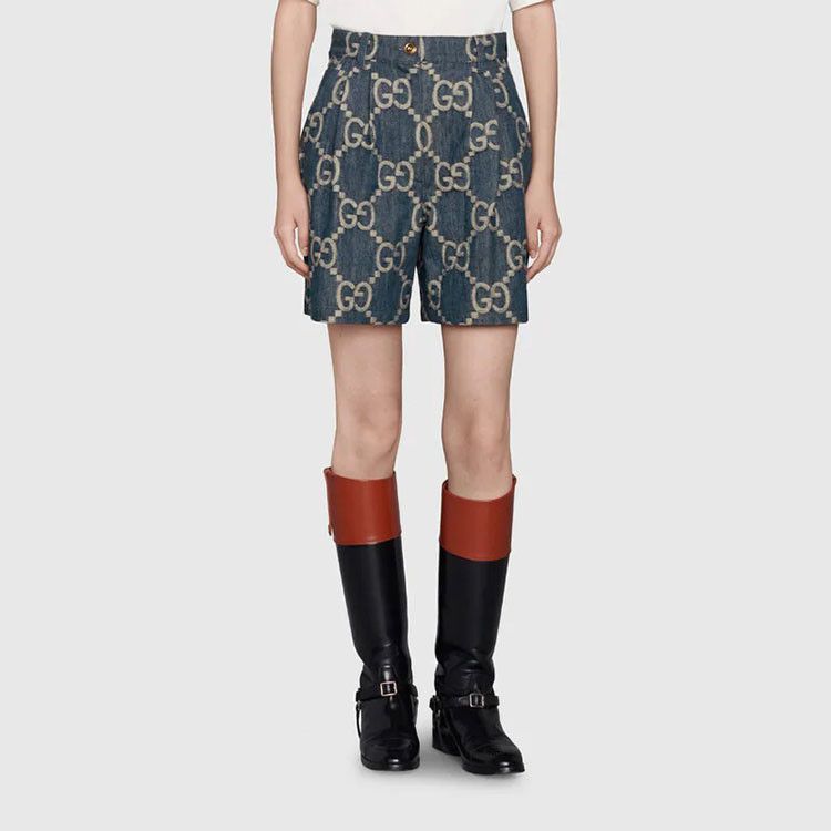 Gucci Gucci GG Logo Denim Shorts Size 44 Size 30" / US 8 / IT 44 - 10 Thumbnail