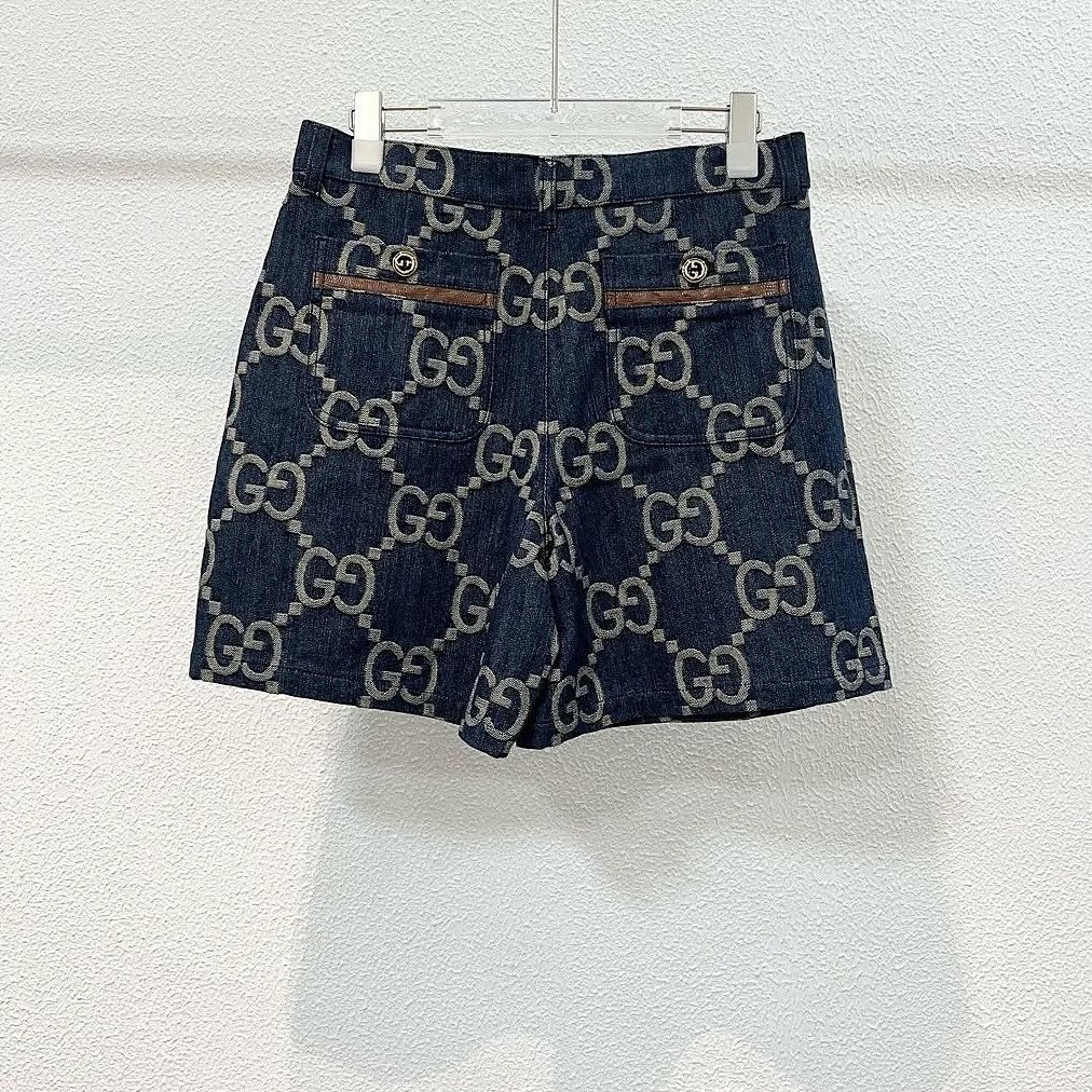Gucci Gucci GG Logo Denim Shorts Size 44 Size 30" / US 8 / IT 44 - 2 Thumbnail