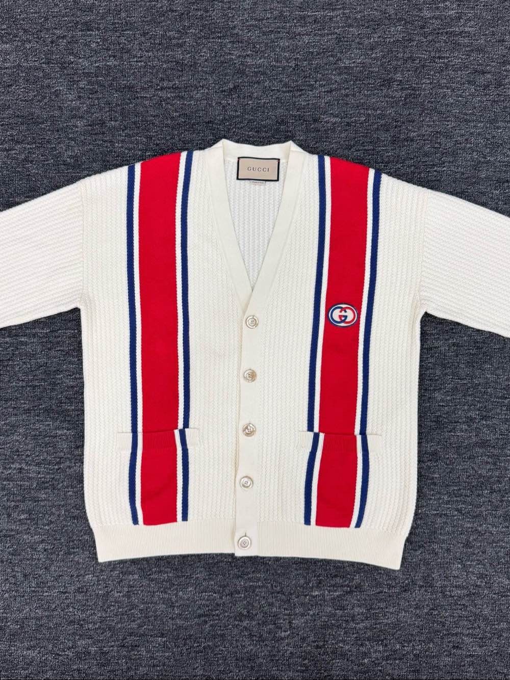 Gucci Gucci Striped Double G Cardigan Size S Size US S / EU 44-46 / 1 - 3 Thumbnail