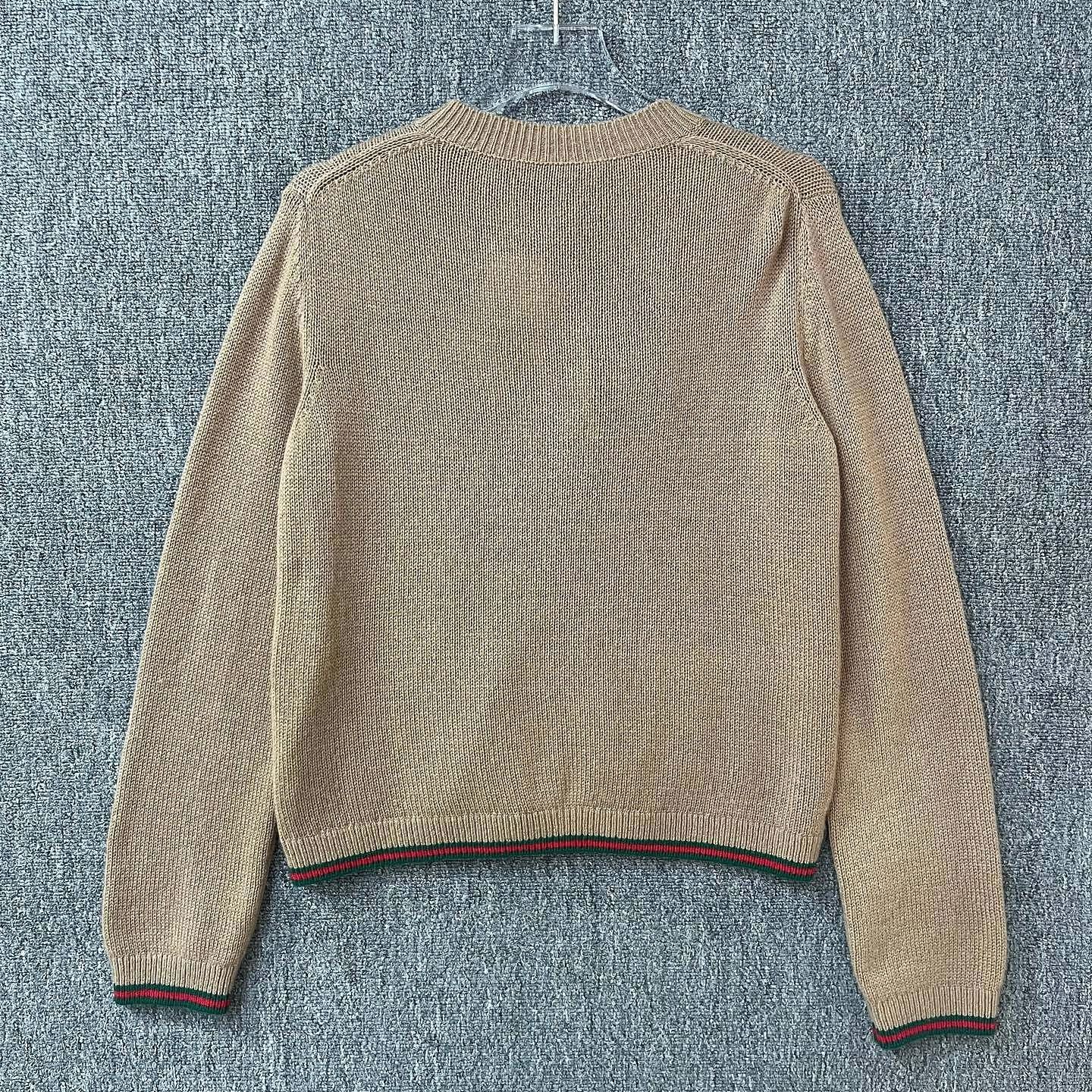 Gucci Gucci Web Trim Cashmere Cardigan Size M Size M / US 6-8 / IT 42-44 - 2 Thumbnail