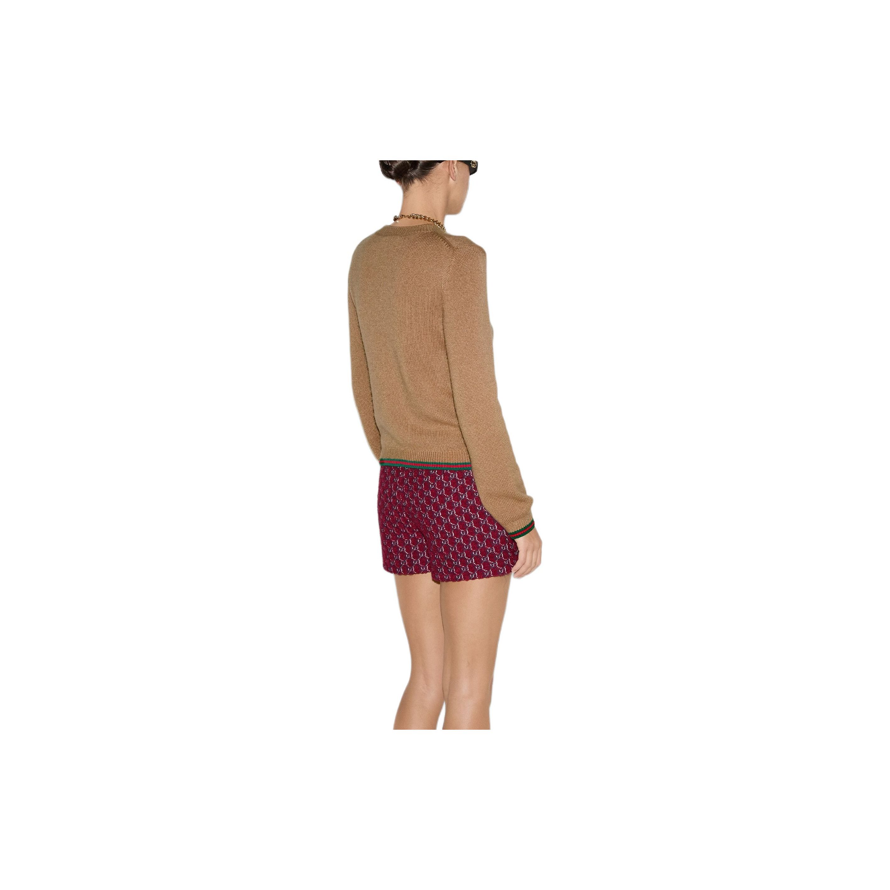 Gucci Gucci Web Trim Cashmere Cardigan Size M Size M / US 6-8 / IT 42-44 - 9 Thumbnail