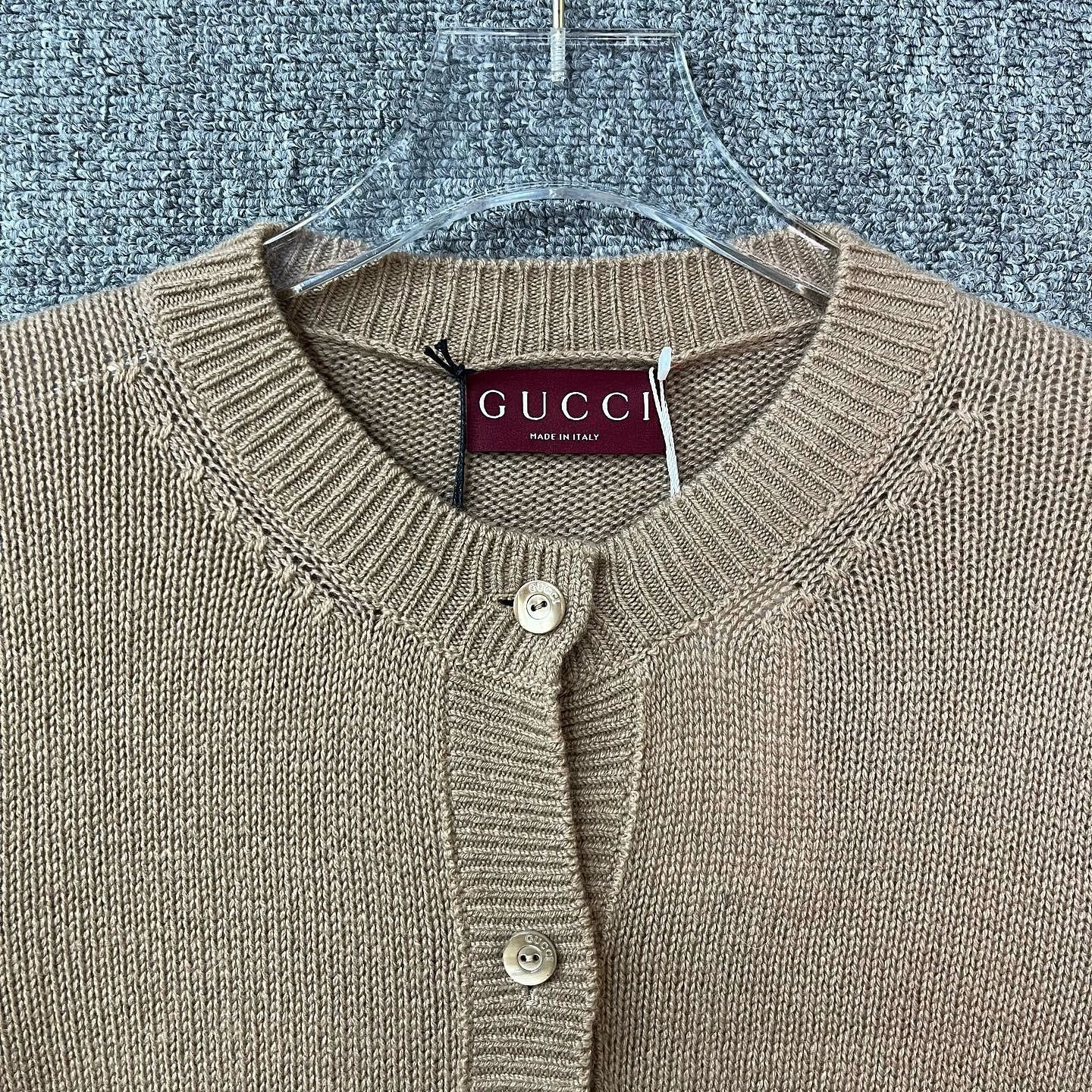 Gucci Gucci Web Trim Cashmere Cardigan Size M Size M / US 6-8 / IT 42-44 - 3 Thumbnail