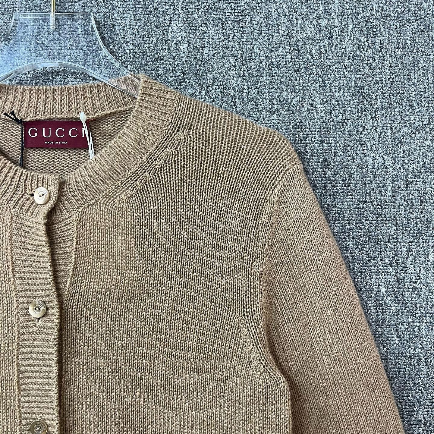 Gucci Gucci Web Trim Cashmere Cardigan Size M Size M / US 6-8 / IT 42-44 - 6 Thumbnail