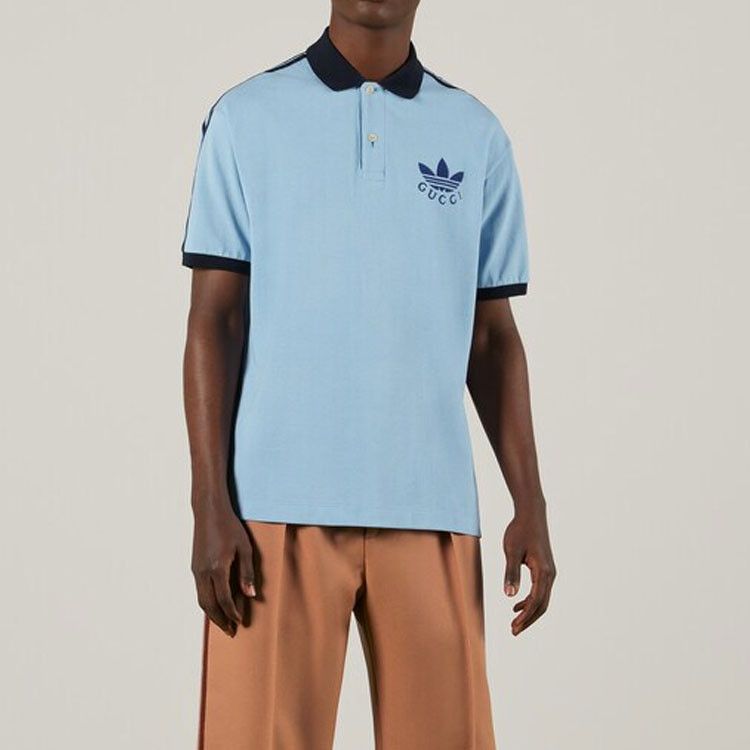 Gucci Gucci x Adidas Trefoil Logo Polo Shirt XXL Size US XXL / EU 58 / 5 - 12 Thumbnail