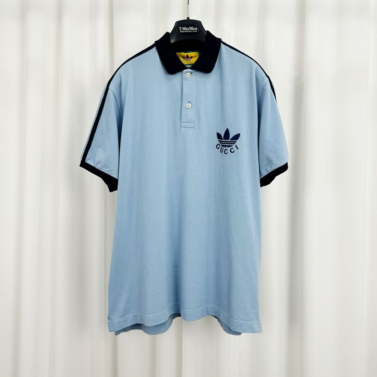 Gucci Gucci x Adidas Trefoil Logo Polo Shirt XXL Size US XXL / EU 58 / 5 - 9 Thumbnail