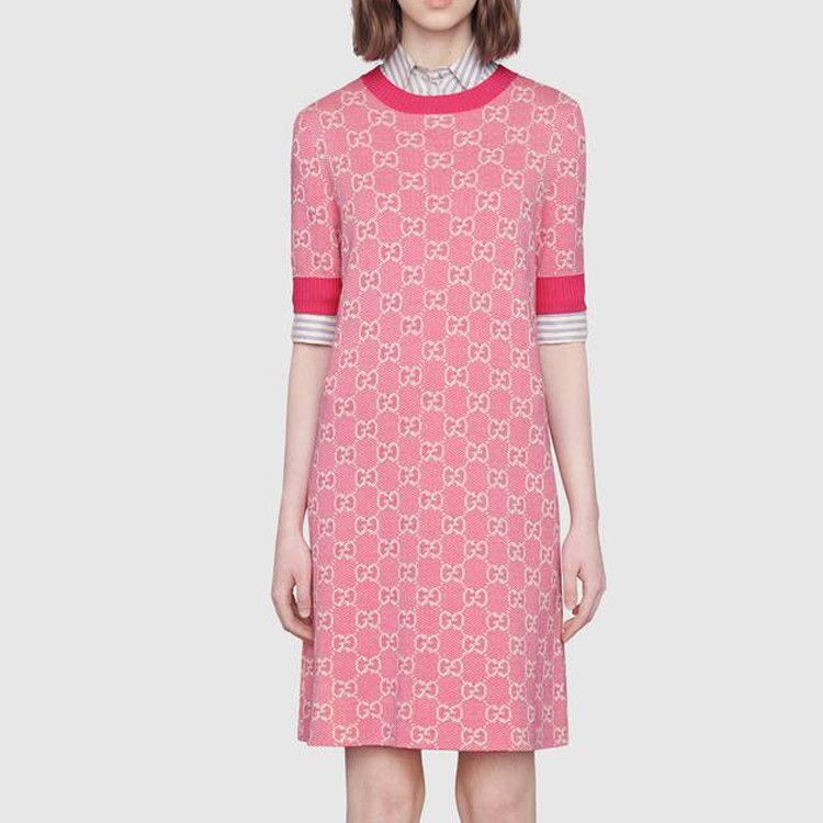 Gucci Gucci GG Monogram Knit Dress Size M Size M / US 6-8 / IT 42-44 - 9 Thumbnail