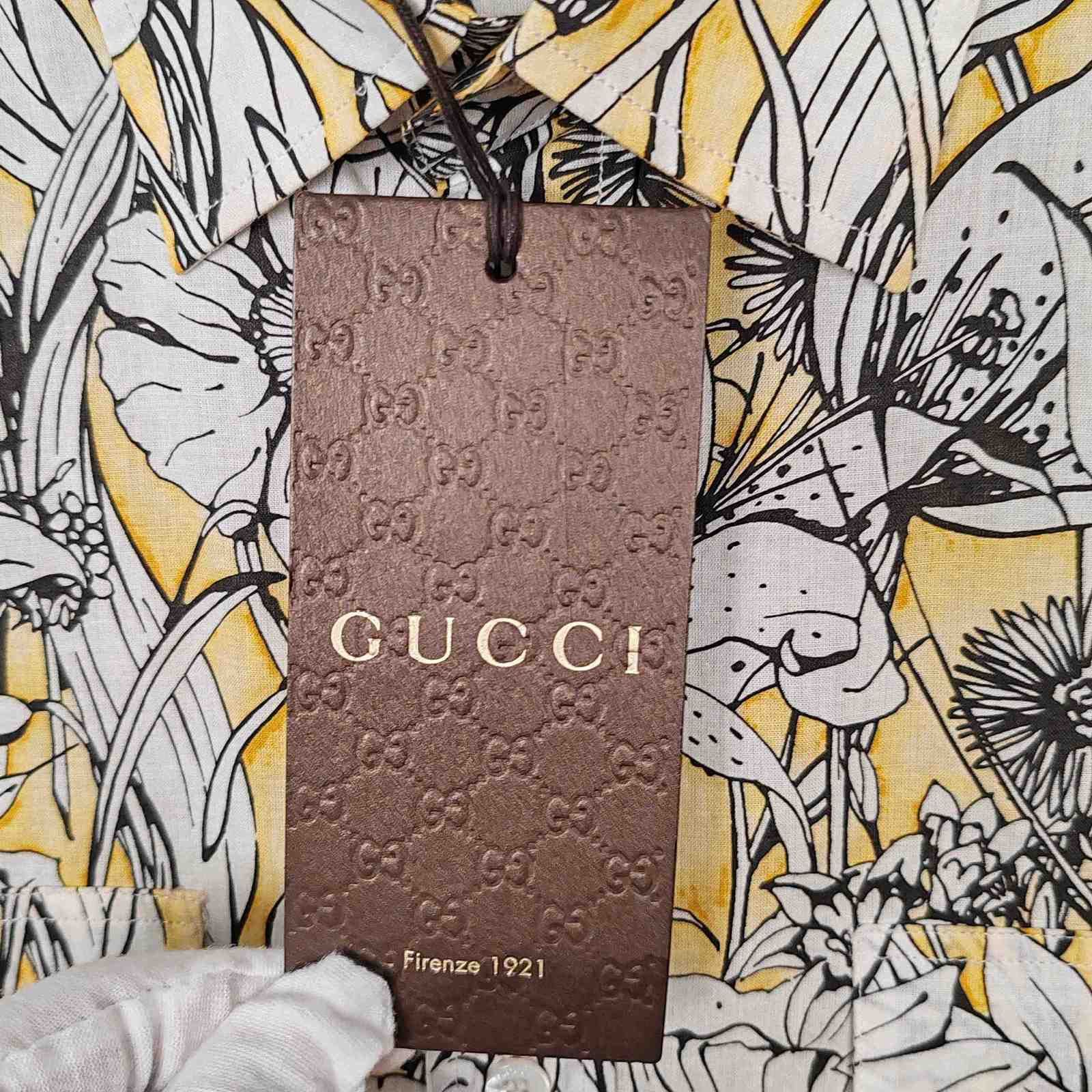 Gucci Gucci Floral Print Button Up Shirt Size M Size US M / EU 48-50 / 2 - 5 Thumbnail