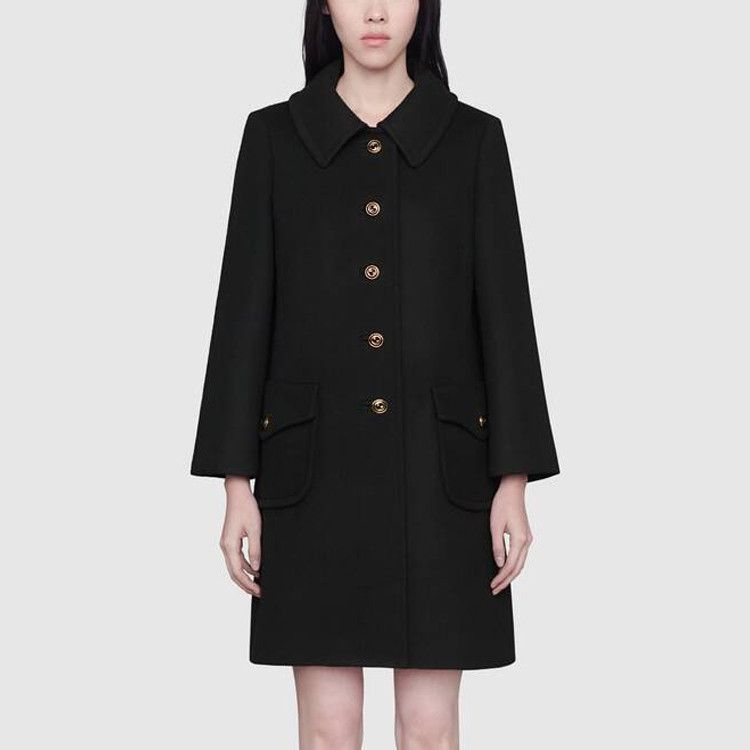 Gucci Gucci Logo Button Wool Coat Size 38 Size XS / US 0-2 / IT 36-38 - 6 Thumbnail