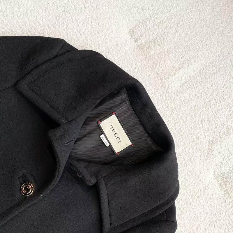 Gucci Gucci Logo Button Wool Coat Size 38 Size XS / US 0-2 / IT 36-38 - 3 Thumbnail