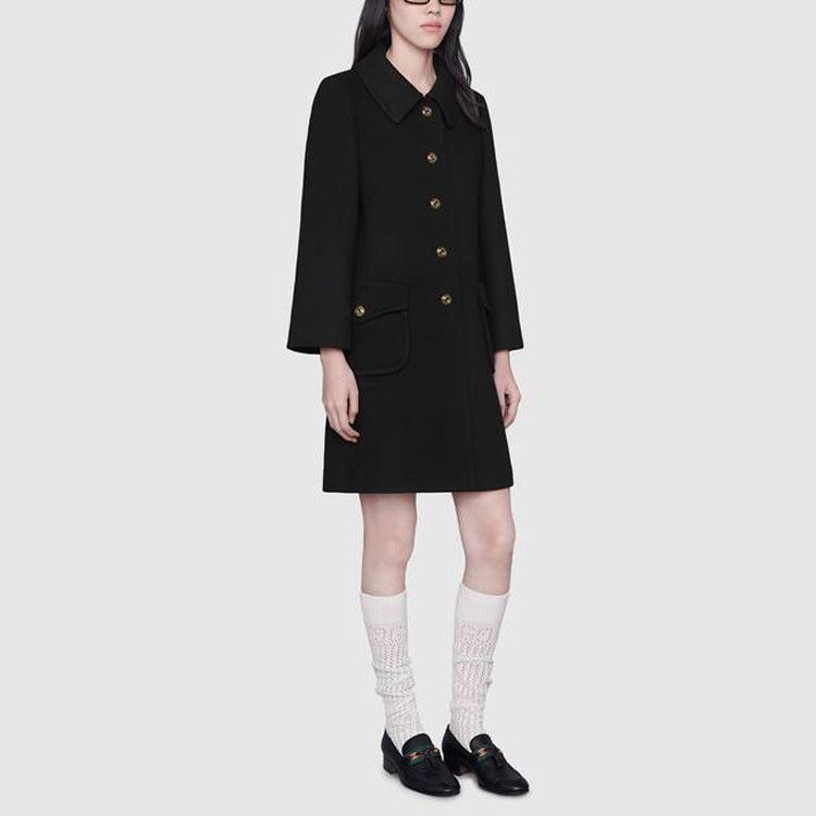 Gucci Gucci Logo Button Wool Coat Size 38 Size XS / US 0-2 / IT 36-38 - 8 Thumbnail