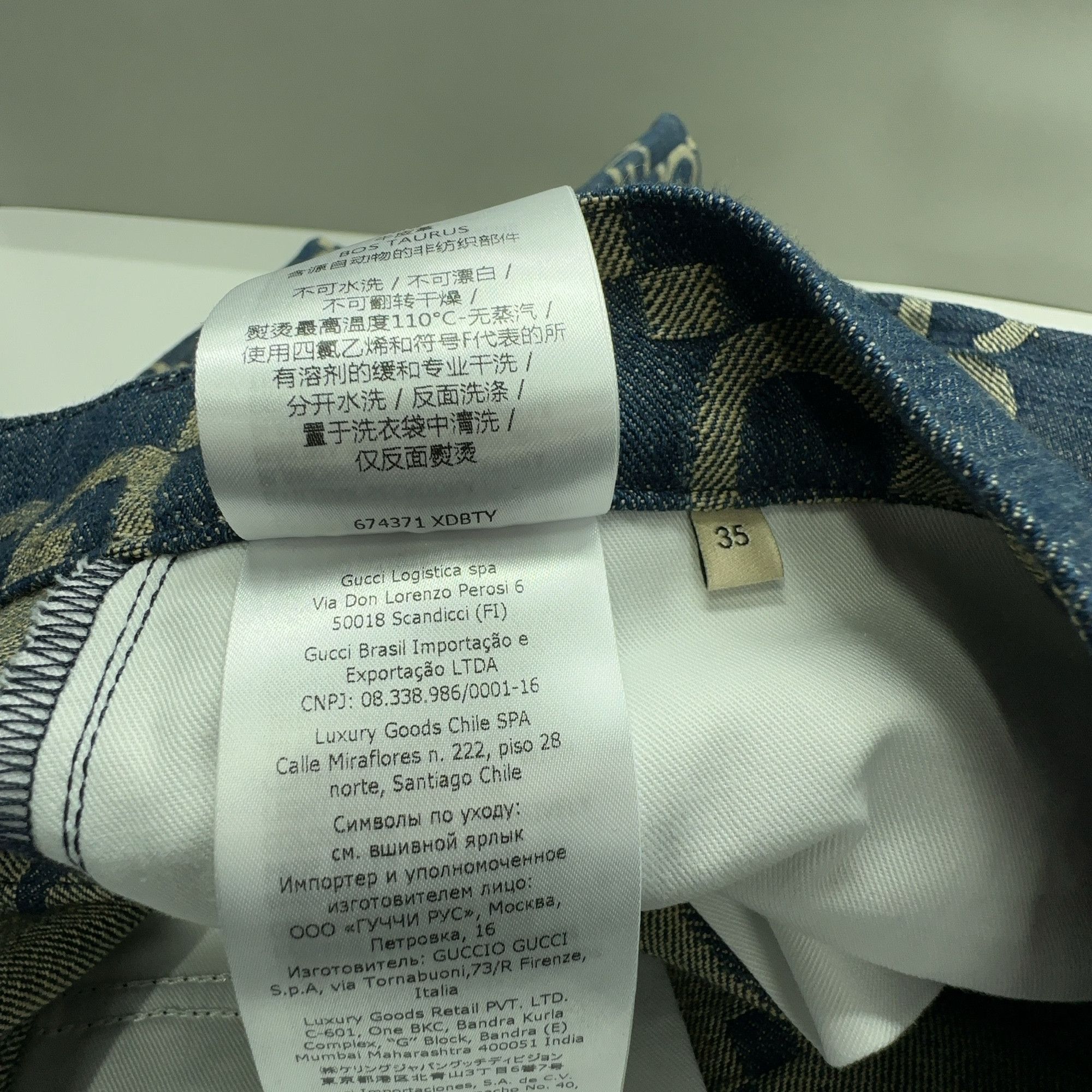 Gucci Gucci GG Monogram Denim Shorts US 35 Size US 35 - 3 Thumbnail