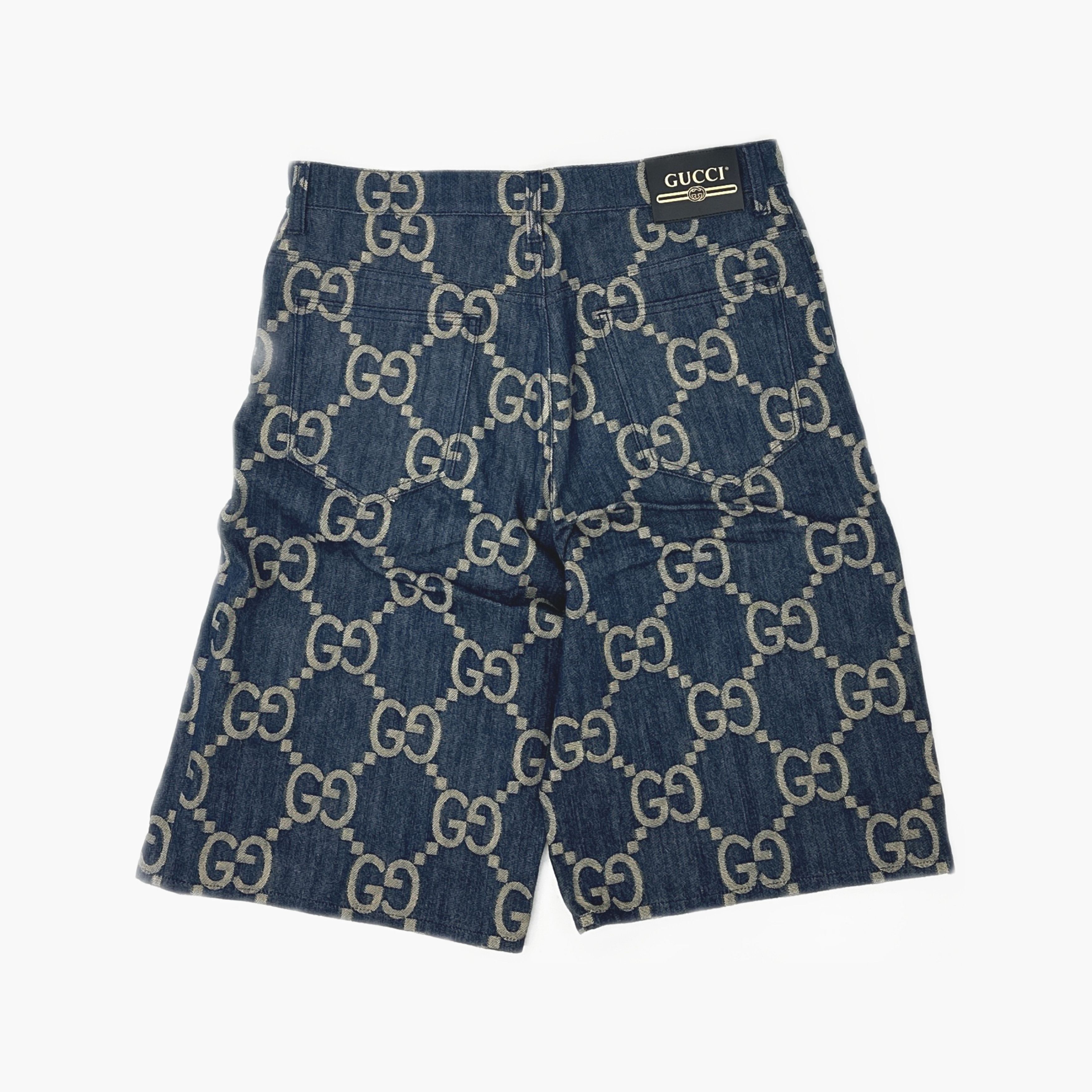 Gucci Gucci GG Monogram Denim Shorts US 35 Size US 35 - 2 Thumbnail