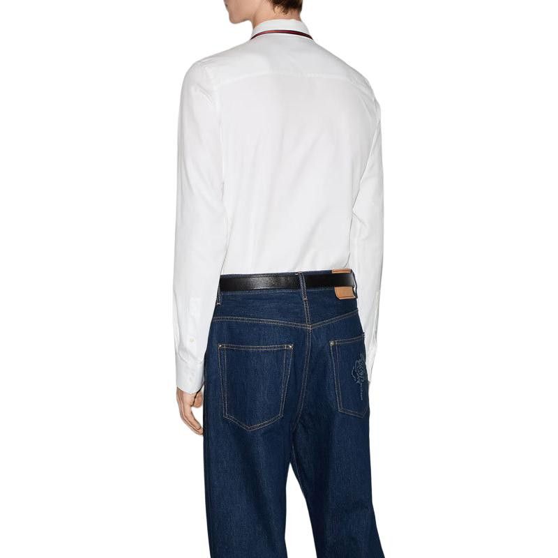 Gucci Gucci Web Stripe Cotton Shirt Size S Size US S / EU 44-46 / 1 - 8 Thumbnail