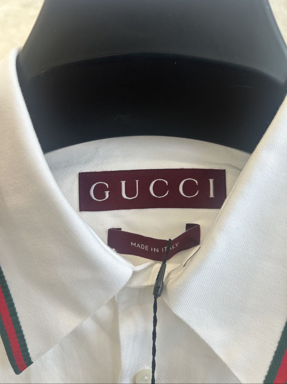 Gucci Gucci Web Stripe Cotton Shirt Size S Size US S / EU 44-46 / 1 - 3 Thumbnail