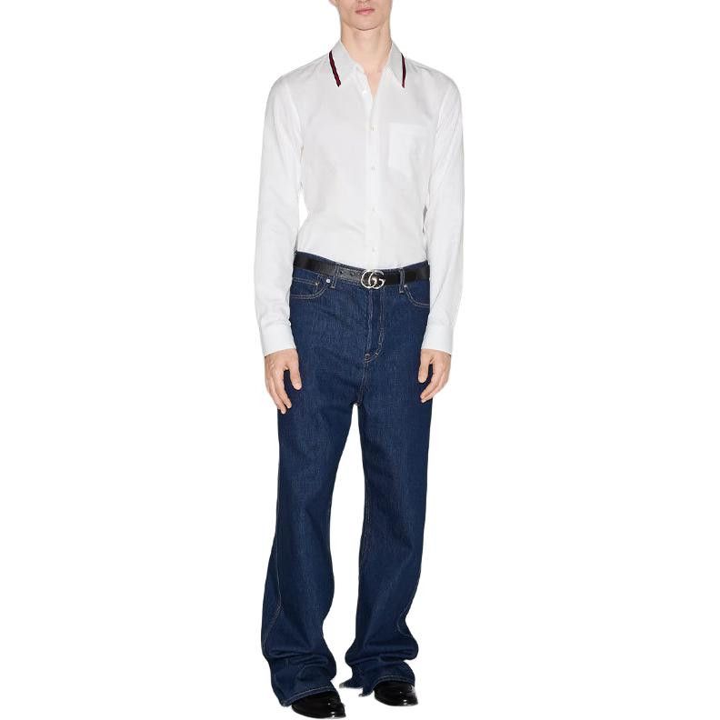 Gucci Gucci Web Stripe Cotton Shirt Size S Size US S / EU 44-46 / 1 - 9 Thumbnail
