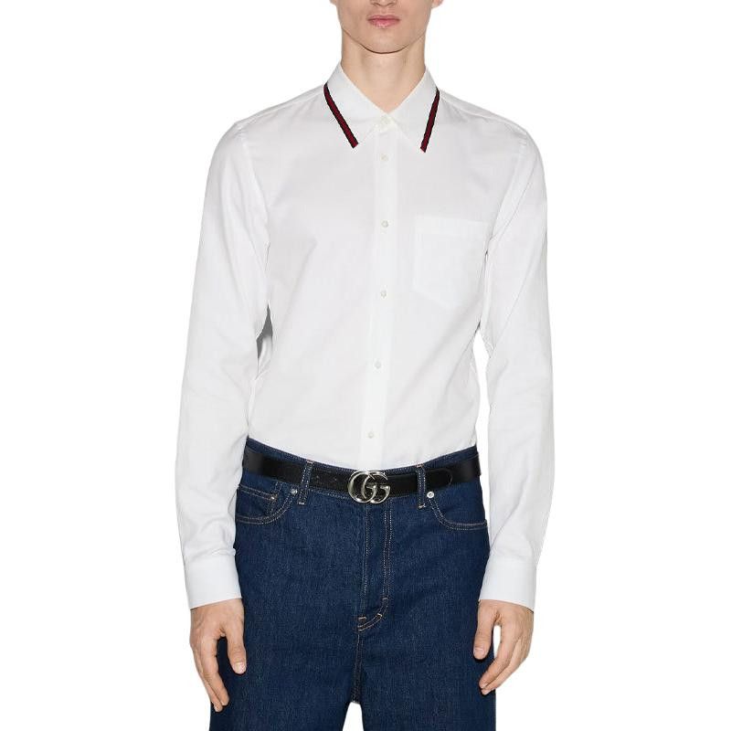 Gucci Gucci Web Stripe Cotton Shirt Size S Size US S / EU 44-46 / 1 - 7 Thumbnail