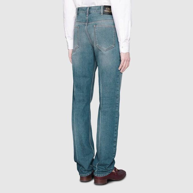 Gucci Gucci Washed Denim Jeans Size 26 Size US 40 / EU 56 - 10 Thumbnail