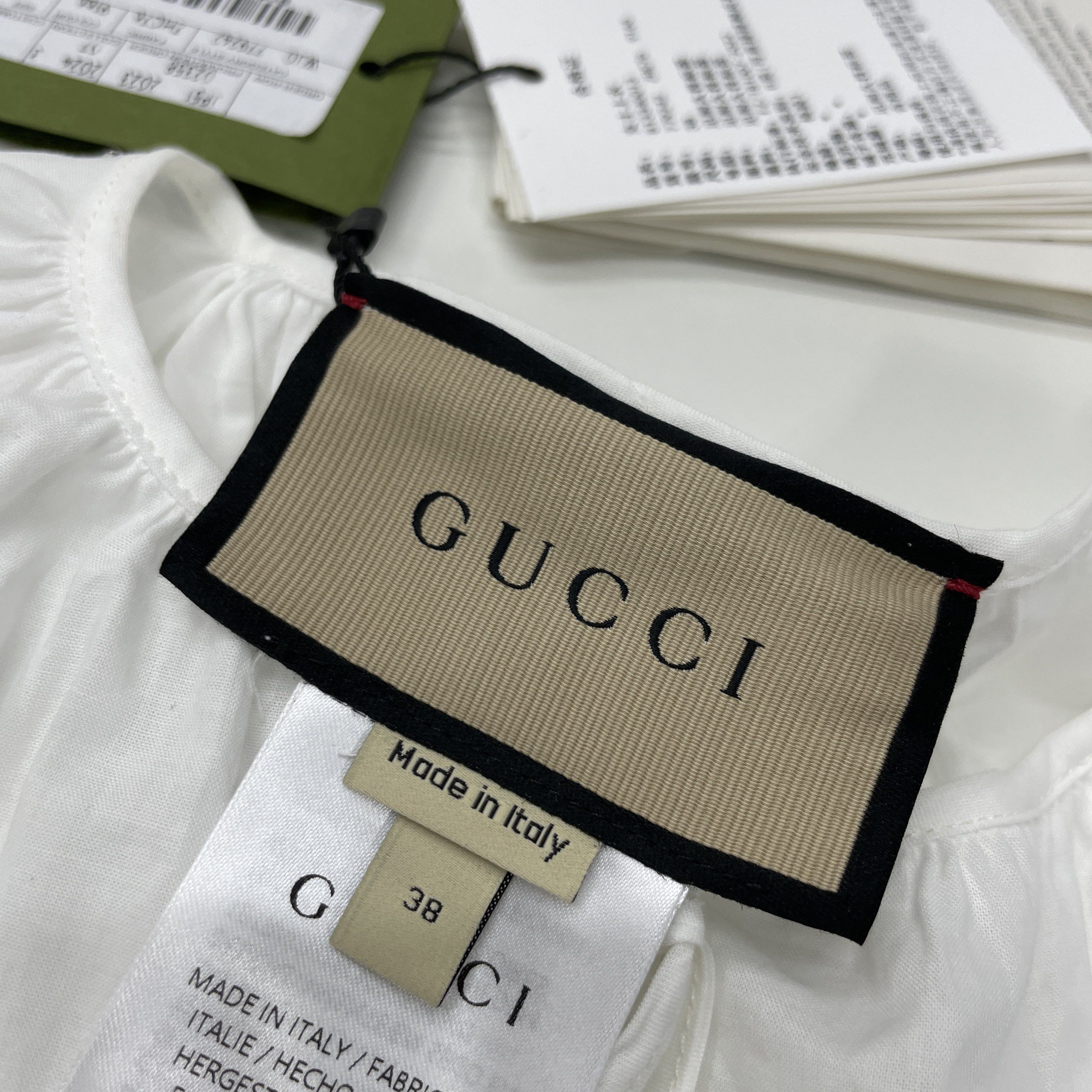 Gucci Gucci Cotton V-Neck Blouse Size 38 Size XS / US 0-2 / IT 36-38 - 3 Thumbnail