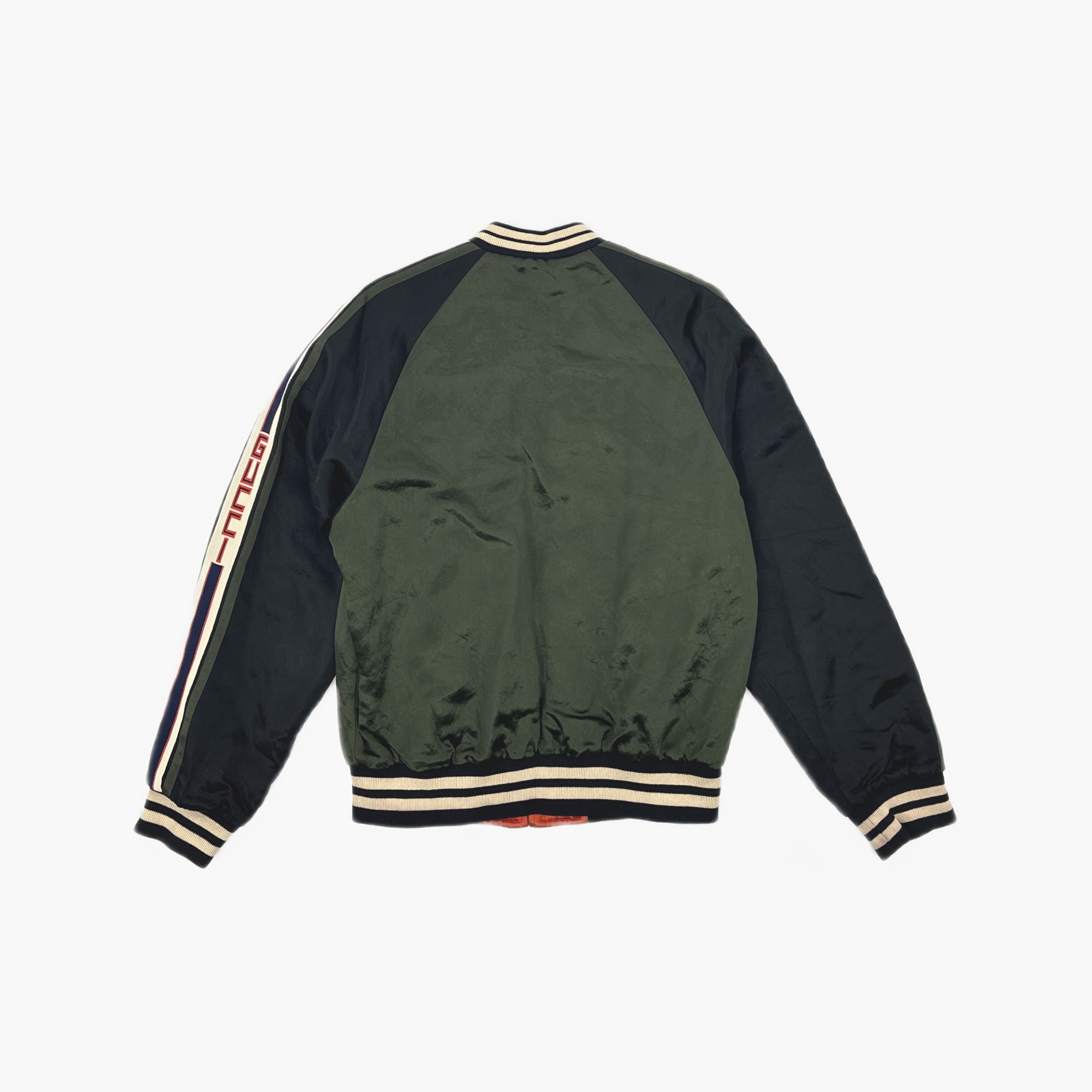 Gucci Gucci Stripe Logo Bomber Jacket Size 50 Size US M / EU 48-50 / 2 - 2 Thumbnail
