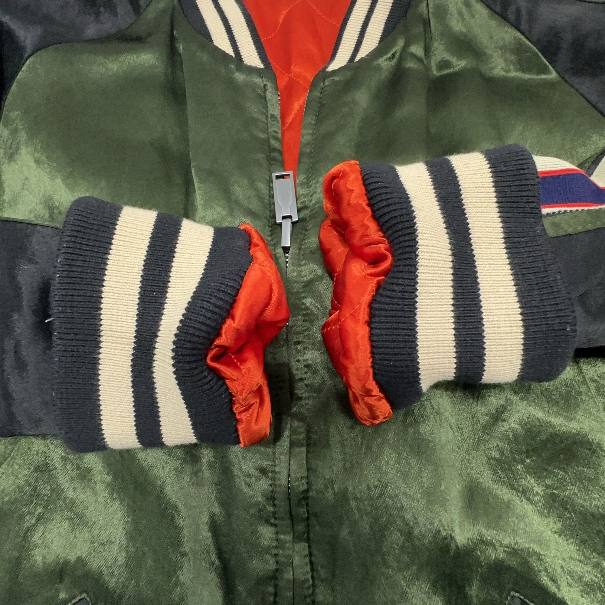 Gucci Gucci Stripe Logo Bomber Jacket Size 50 Size US M / EU 48-50 / 2 - 8 Thumbnail