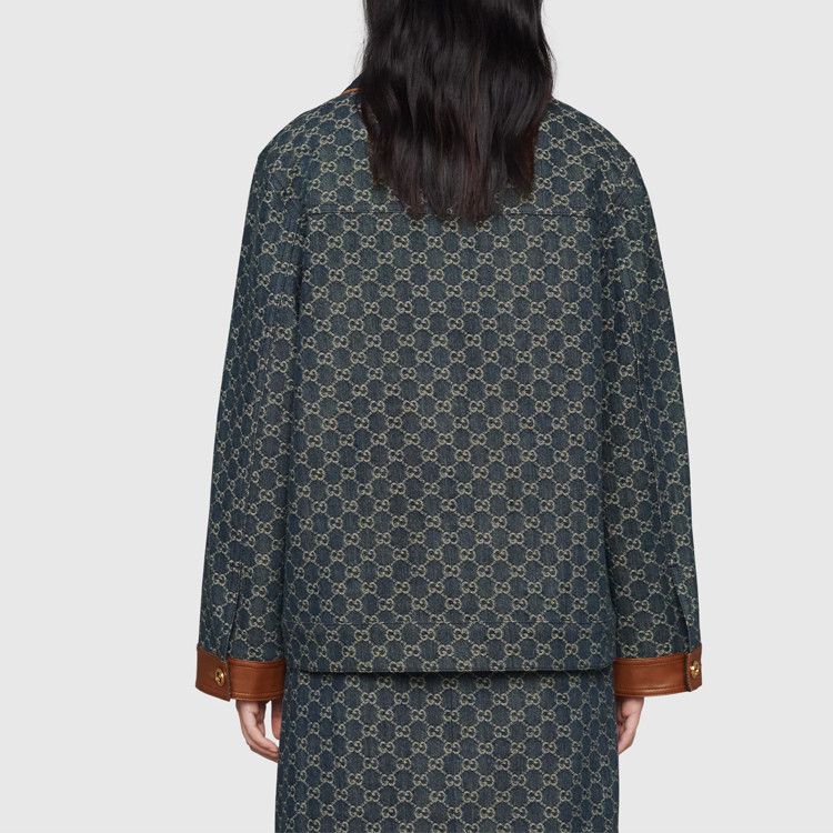 Gucci Gucci GG Monogram Denim Jacket Size 38 Size XS / US 0-2 / IT 36-38 - 8 Thumbnail