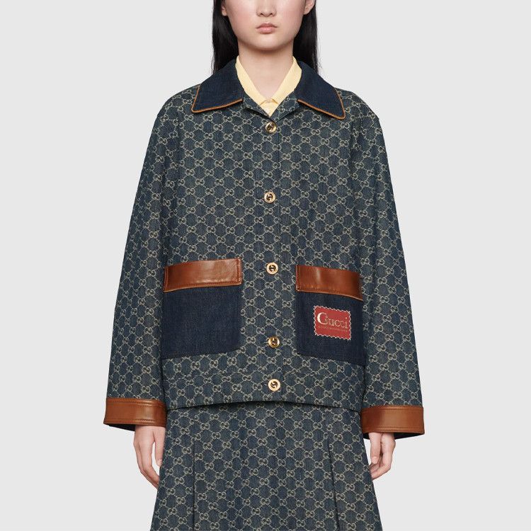Gucci Gucci GG Monogram Denim Jacket Size 38 Size XS / US 0-2 / IT 36-38 - 7 Thumbnail