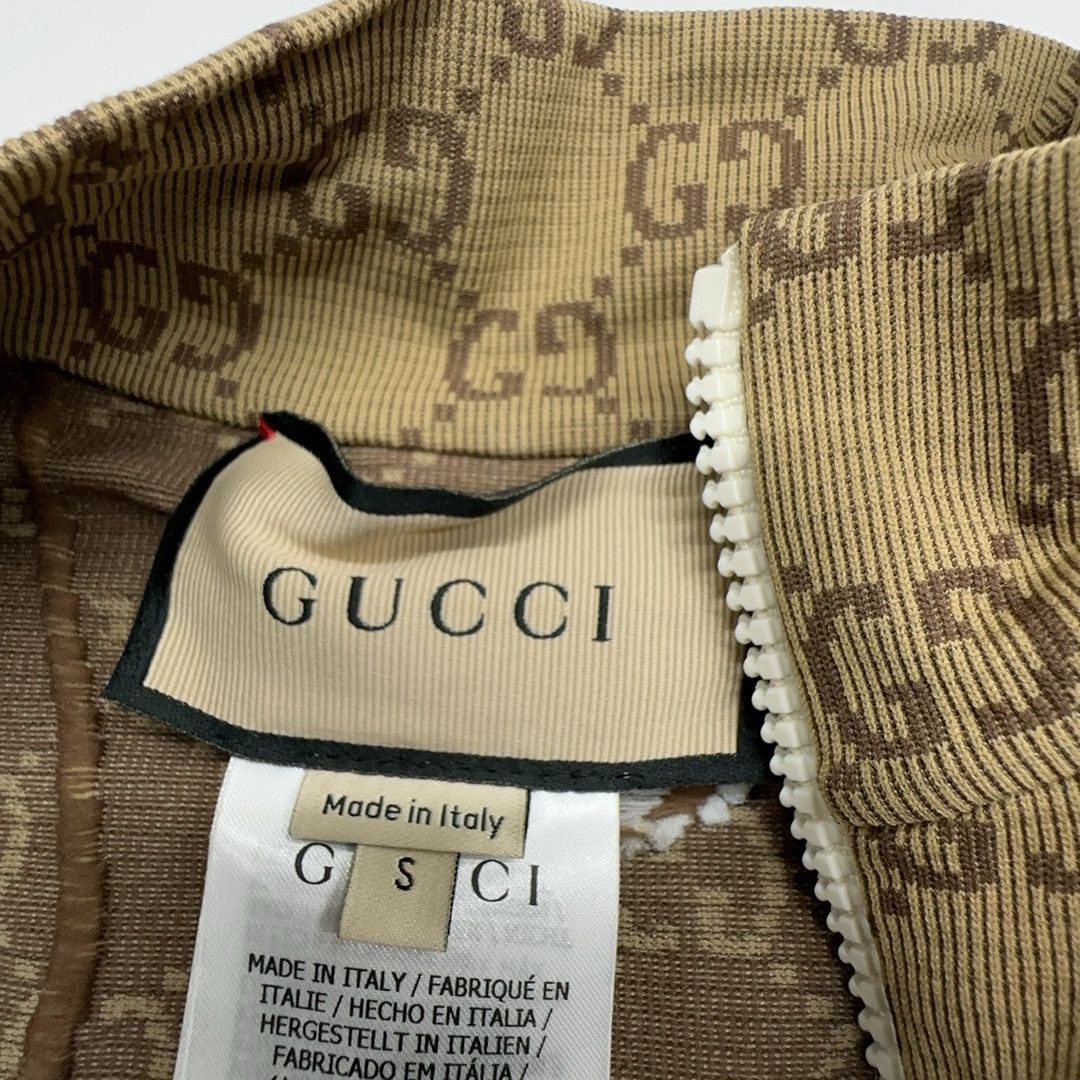 Gucci Gucci GG Jacquard Half-Zip Crop Top Size S Size S / US 4 / IT 40 - 3 Thumbnail