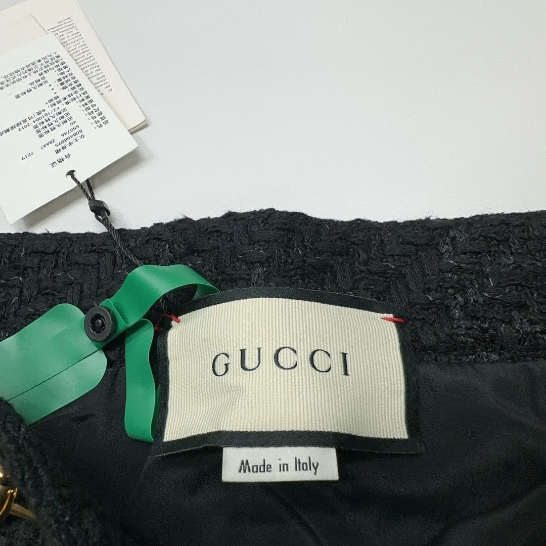 Gucci Gucci Horsebit Tweed Mini Skirt Size 40 Size 27" / US 4 / IT 40 - 4 Thumbnail