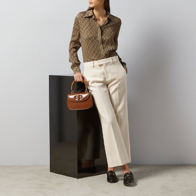 Gucci Gucci Monogram Long Sleeve Button Up Shirt Size 38 Size XS / US 0-2 / IT 36-38 - 7 Thumbnail