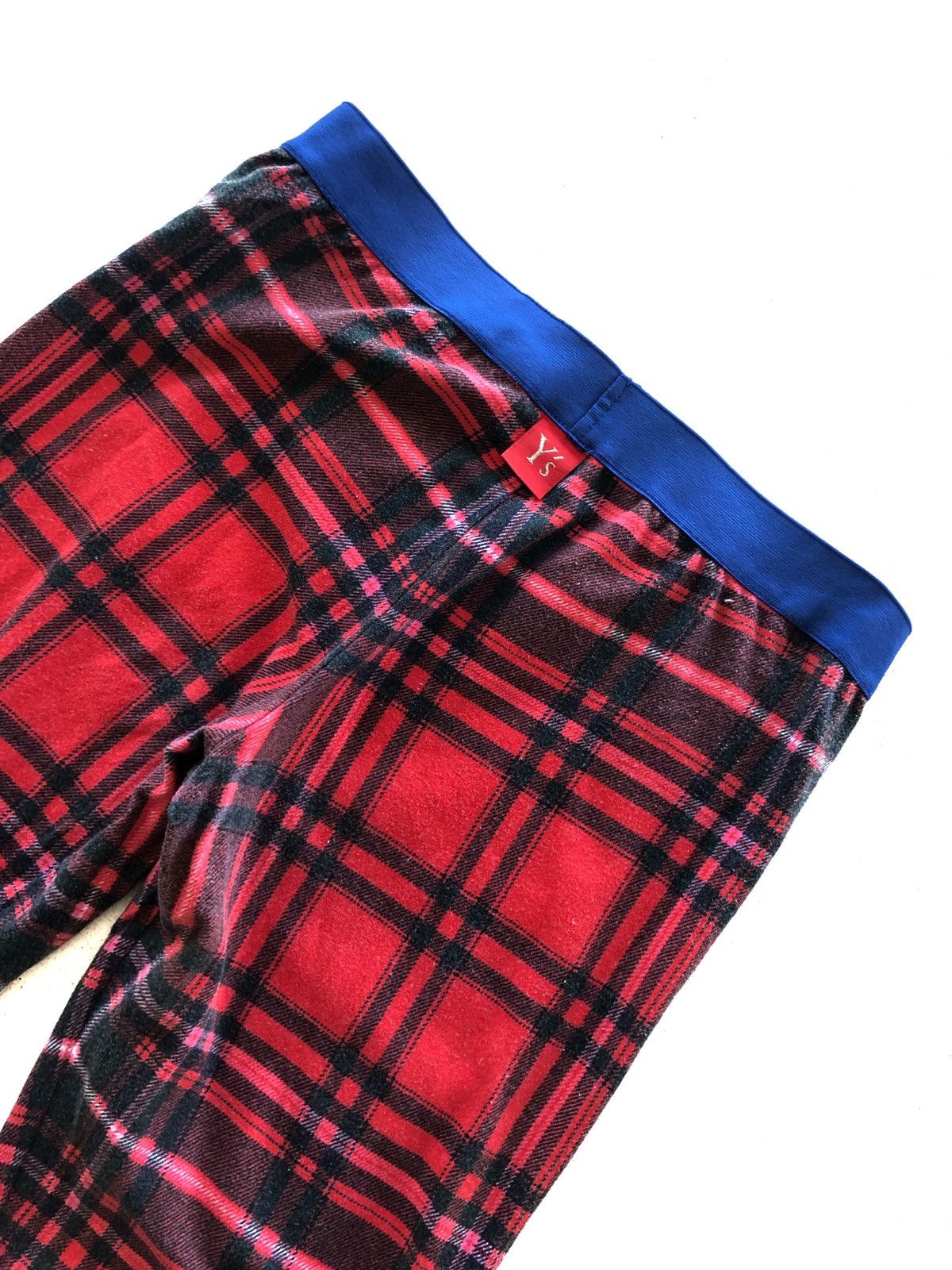 Yohji Yamamoto Yohji Yamamoto Red Checked Plaid Stretch Pants Size US 28 / EU 44 - 1 Thumbnail