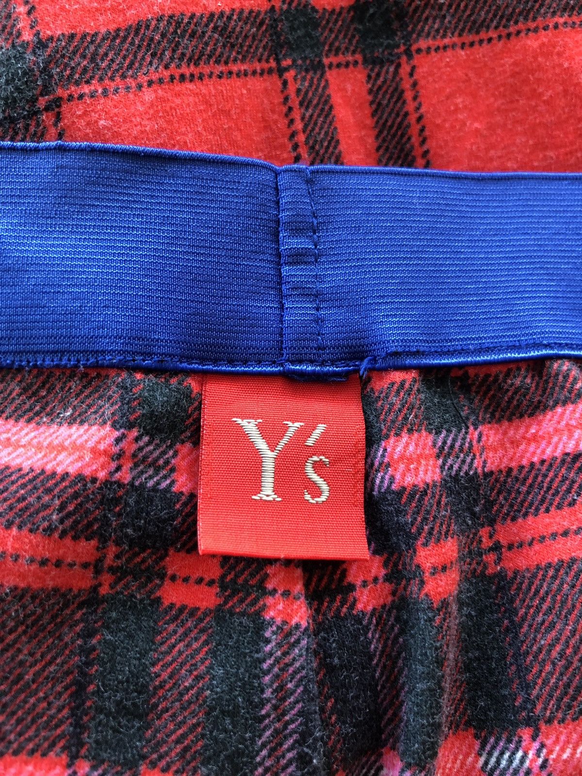Yohji Yamamoto Yohji Yamamoto Red Checked Plaid Stretch Pants Size US 28 / EU 44 - 5 Thumbnail