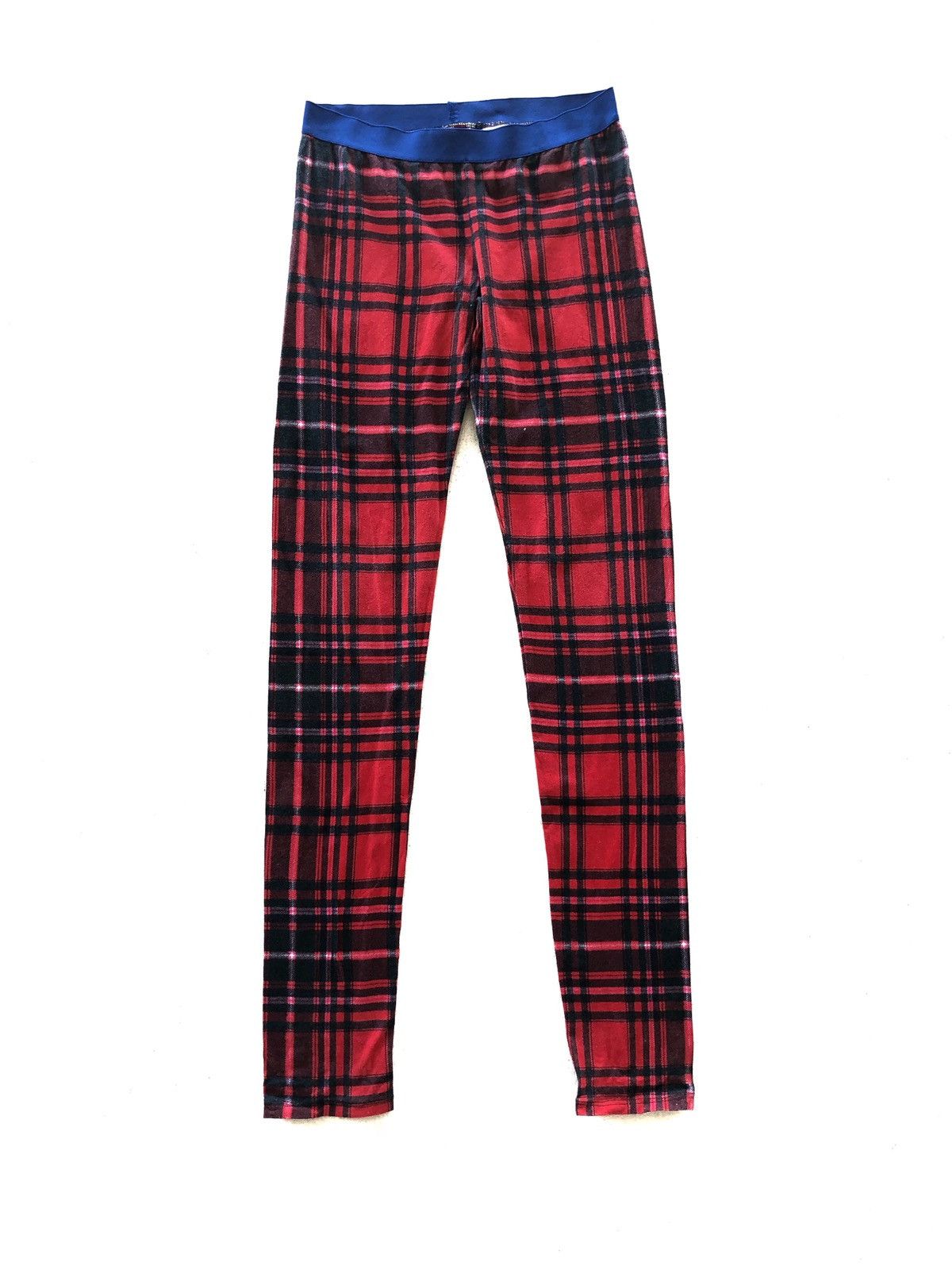 Yohji Yamamoto Yohji Yamamoto Red Checked Plaid Stretch Pants Size US 28 / EU 44 - 2 Thumbnail