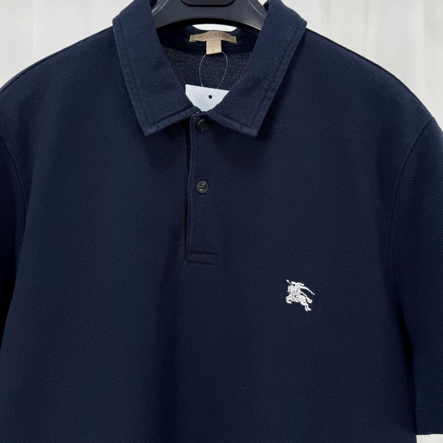 Burberry Burberry Embroidered Horse Check Polo Size US L / EU 52-54 / 3 - 3 Thumbnail
