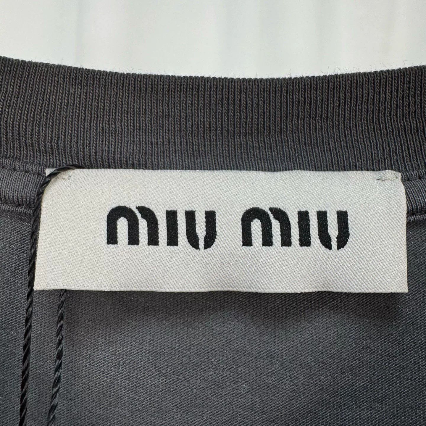 Miu Miu Miu Miu 24SS Smoky Gray Embroidered Letter Vest Size XS / US 0-2 / IT 36-38 - 5 Thumbnail