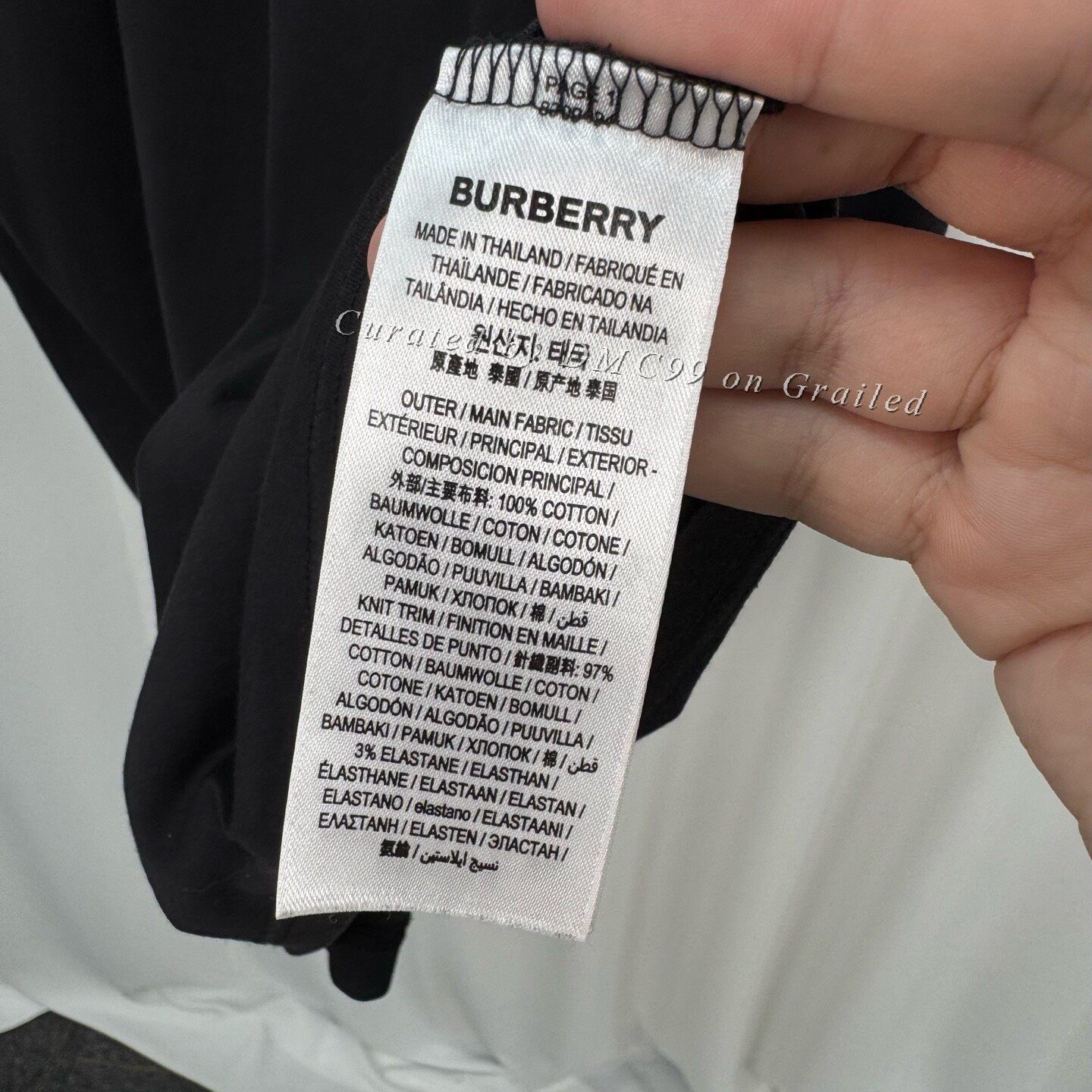 Burberry Burberry Printed Letter Short Sleeve Size US L / EU 52-54 / 3 - 6 Thumbnail