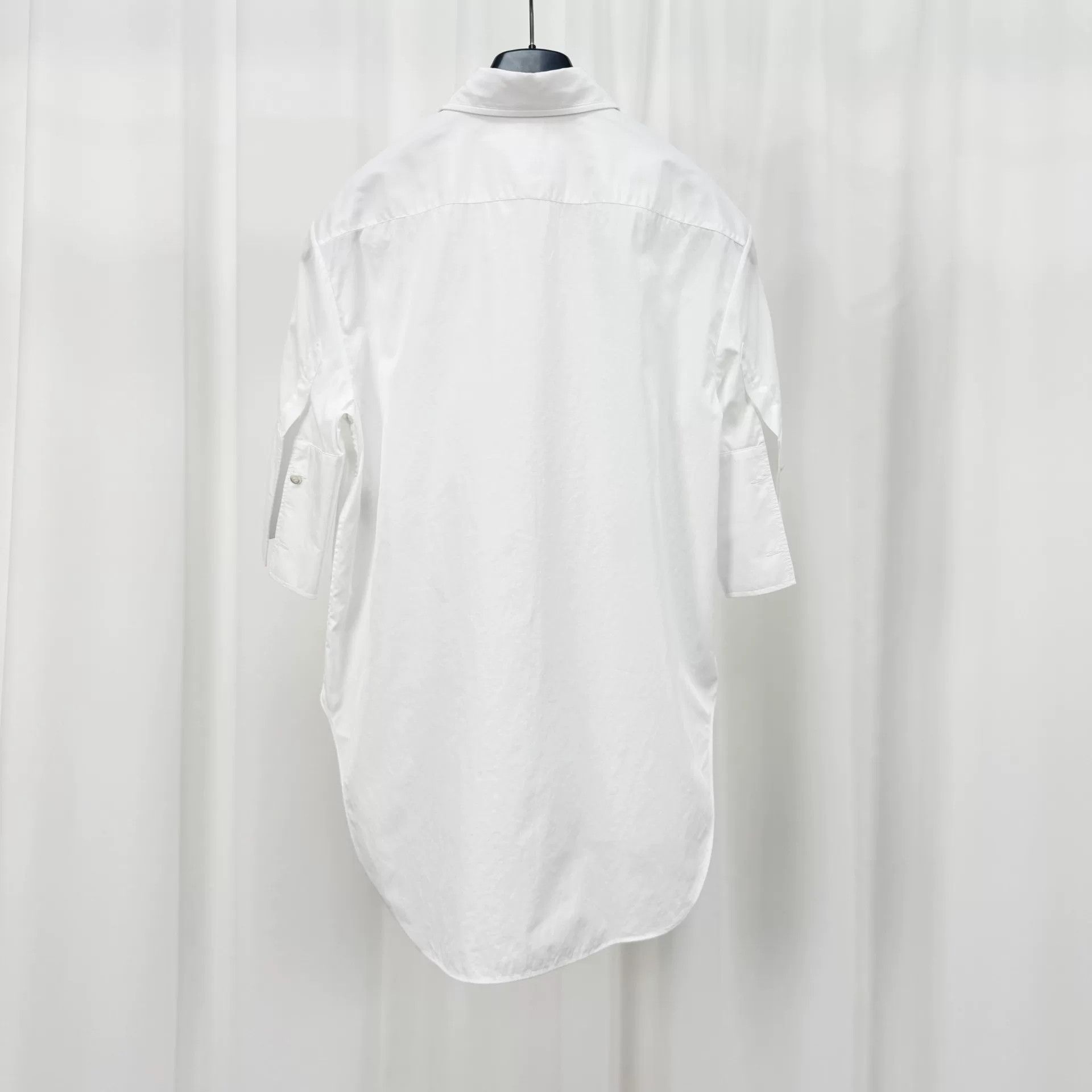 Dior Dior Embroidered Bee Poplin Short-Sleeve Shirt Size XXS / US 00 / IT 34 - 2 Thumbnail