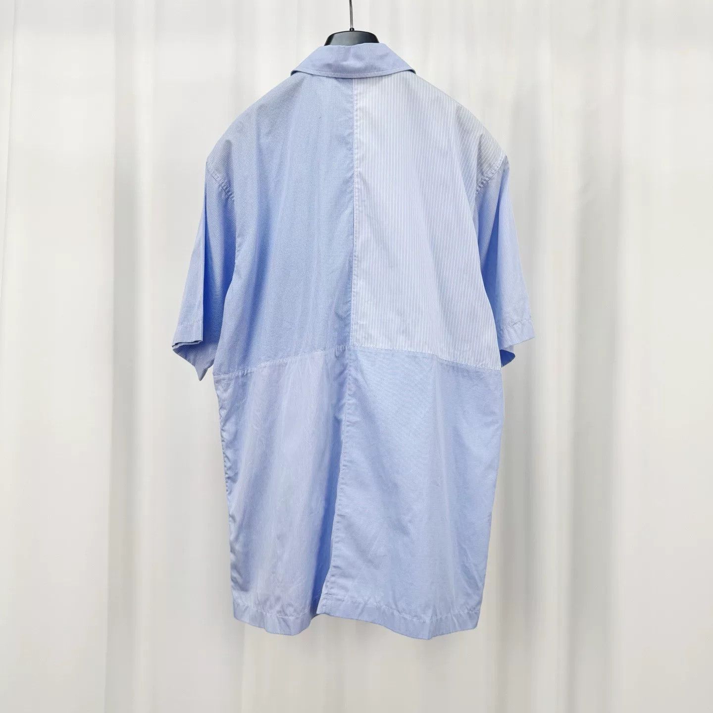 Burberry Burberry Half-Zip Panel Leather Patch Short-Sleeve Shirt Size US S / EU 44-46 / 1 - 2 Thumbnail