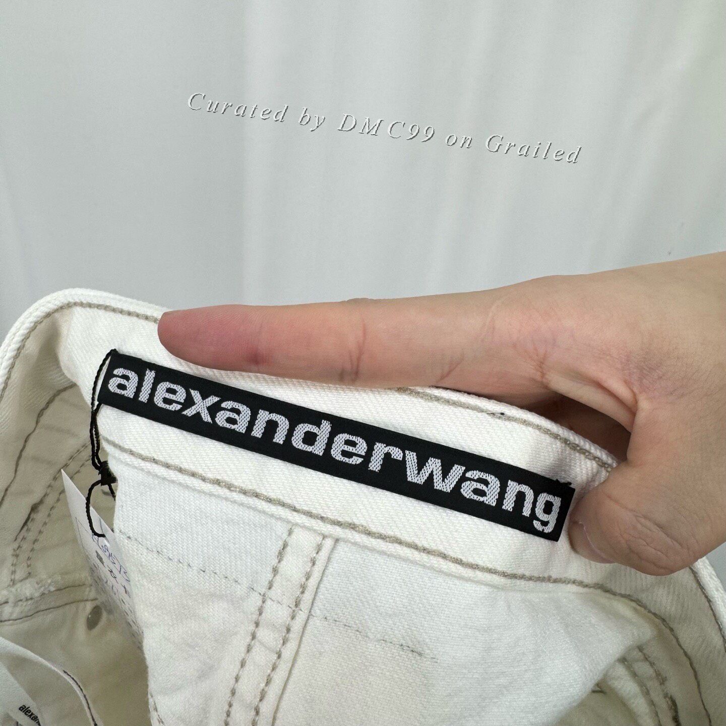 Alexander Wang Alexander Wang Rhinestone Striped Denim Shorts Size 26" / US 2 / IT 38 - 5 Thumbnail
