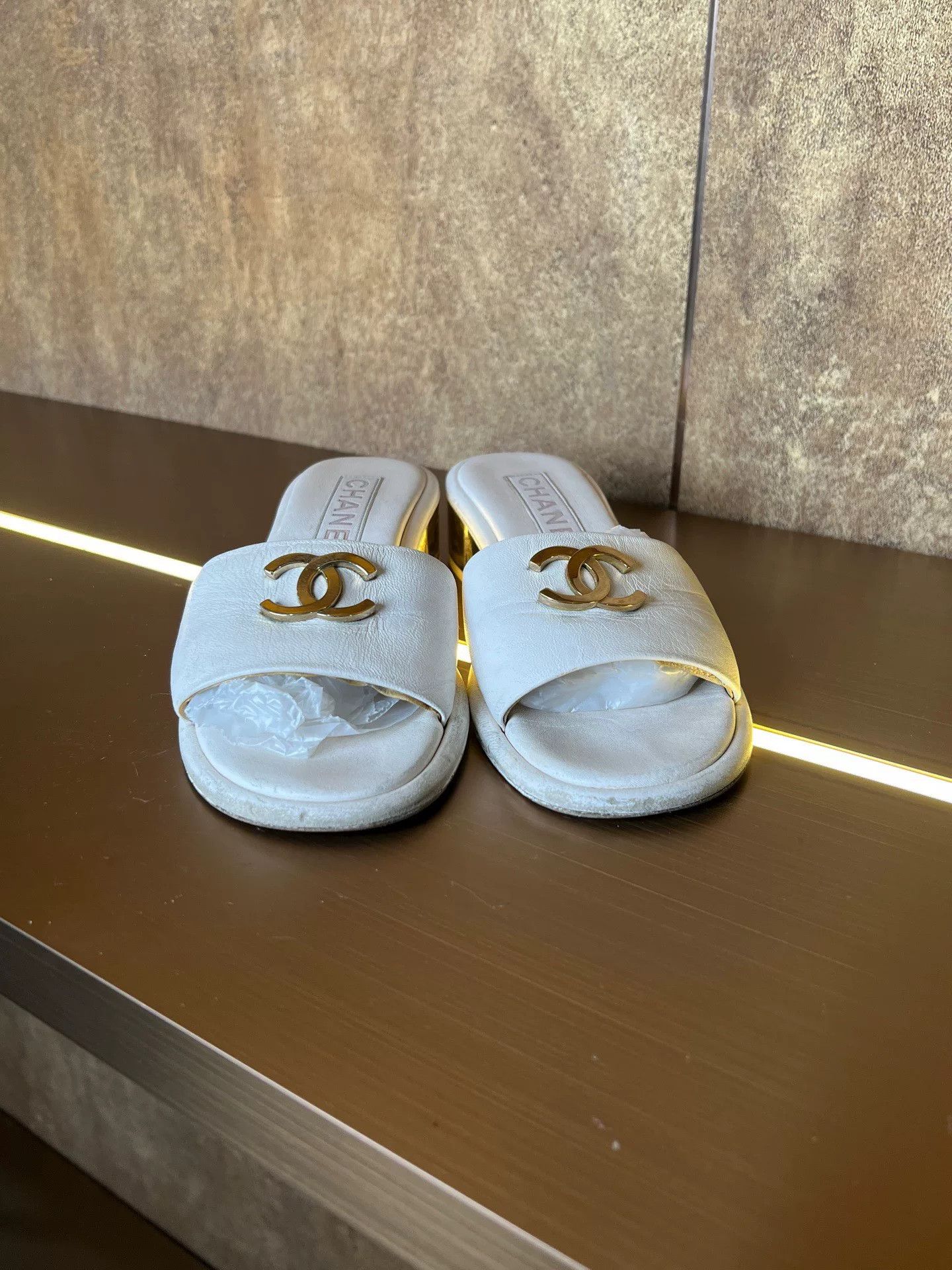 Chanel Chanel Double C Logo High-Heel Sandals Size US 6 / IT 36 - 4 Thumbnail